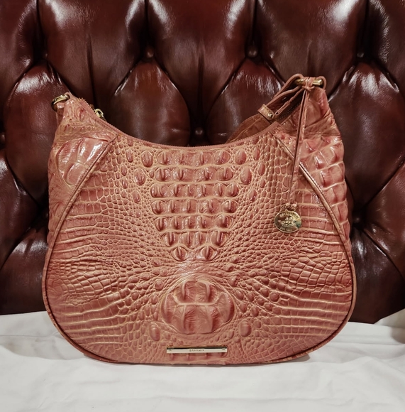 ❣️ Brahmin Sandshell Melbourne Amira Bag RARE HTF...Beautiful - Picture 1 of 8